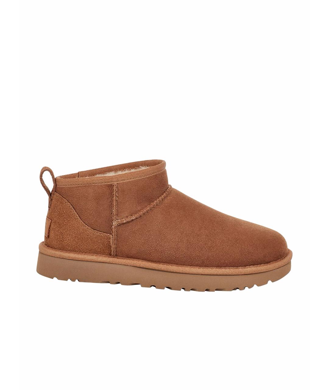 UGG AUSTRALIA Коричневые замшевые полусапоги, фото 1