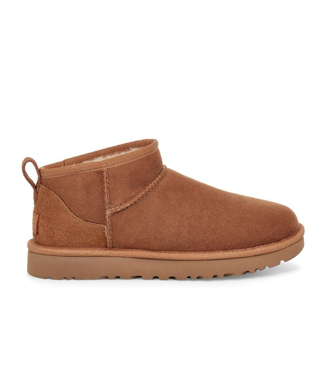 UGG AUSTRALIA Коричневые замшевые полусапоги, фото 4