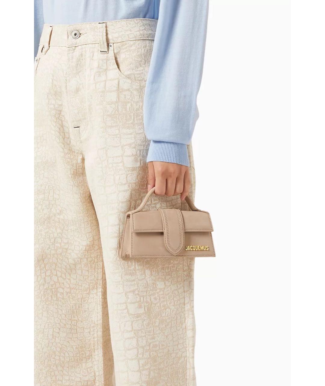 JACQUEMUS Бежевая сумка через плечо, фото 2