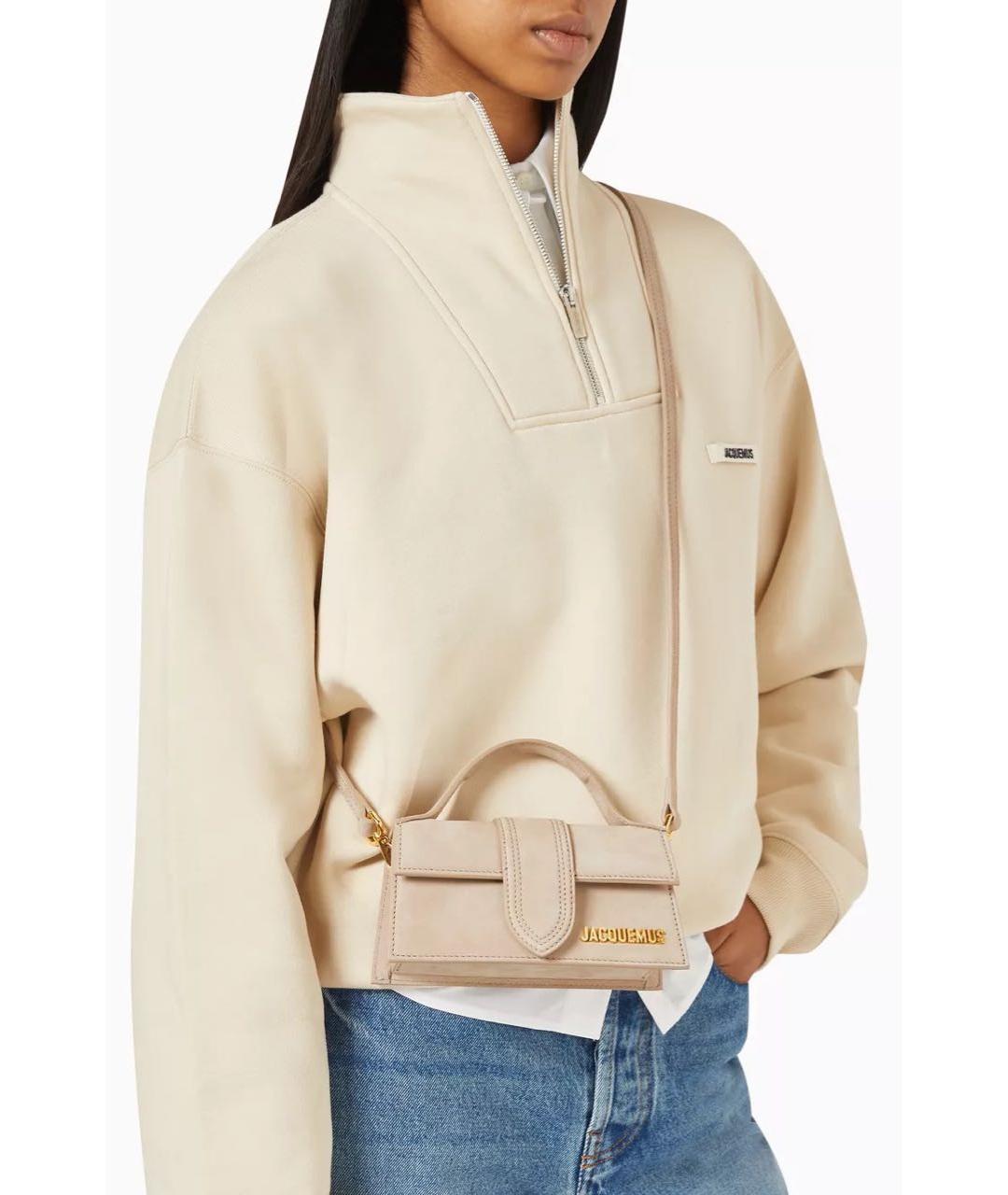 JACQUEMUS Бежевая сумка через плечо, фото 3