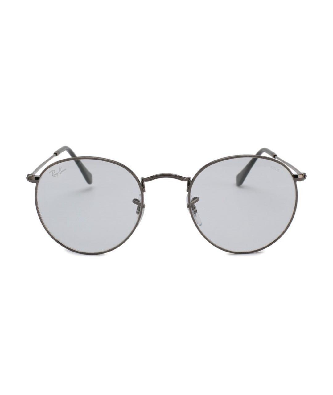 RAY BAN Серые металлические солнцезащитные очки, фото 1