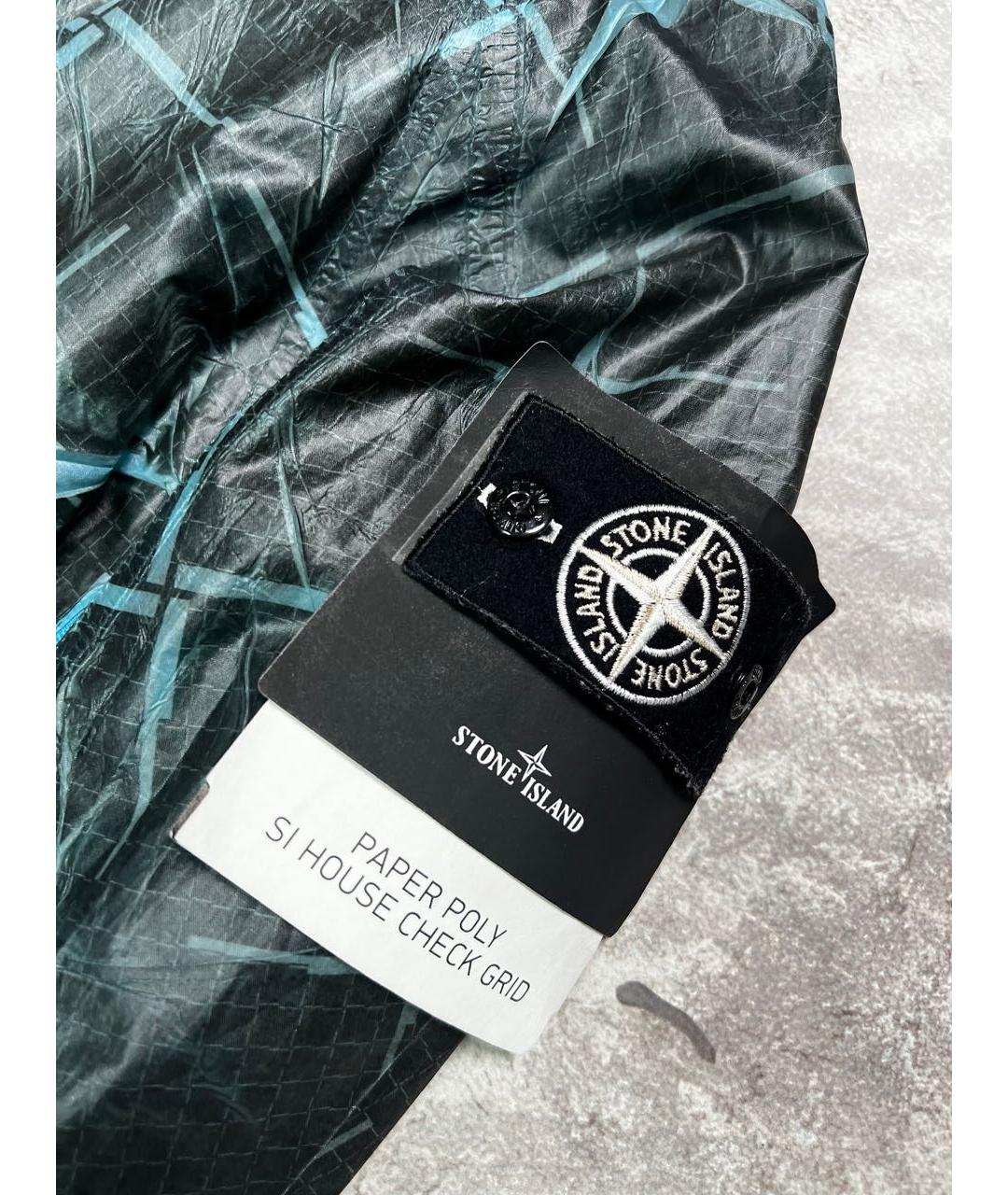 STONE ISLAND Черная полиэстеровая куртка, фото 5