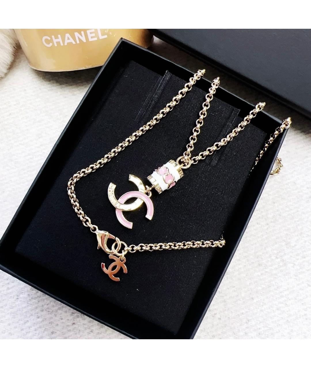 CHANEL Золотое латунное колье, фото 5