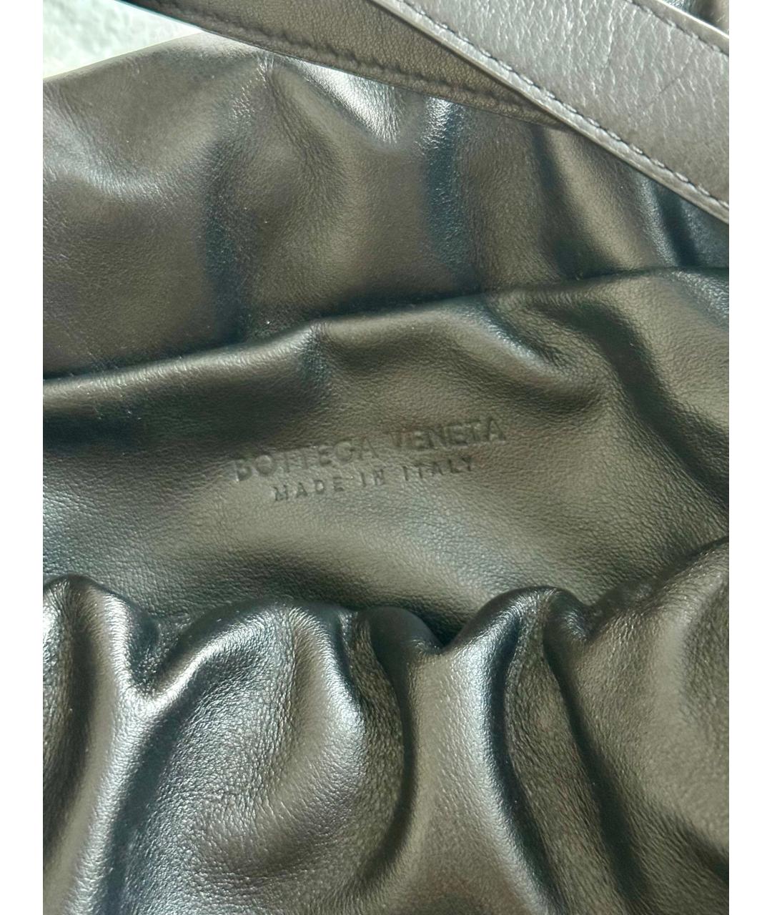 BOTTEGA VENETA Черная кожаная сумка с короткими ручками, фото 3