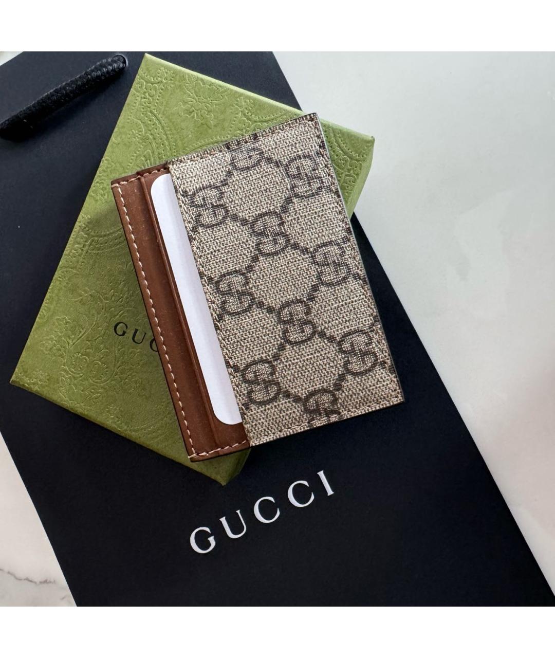 GUCCI Коричневый кардхолдер, фото 5