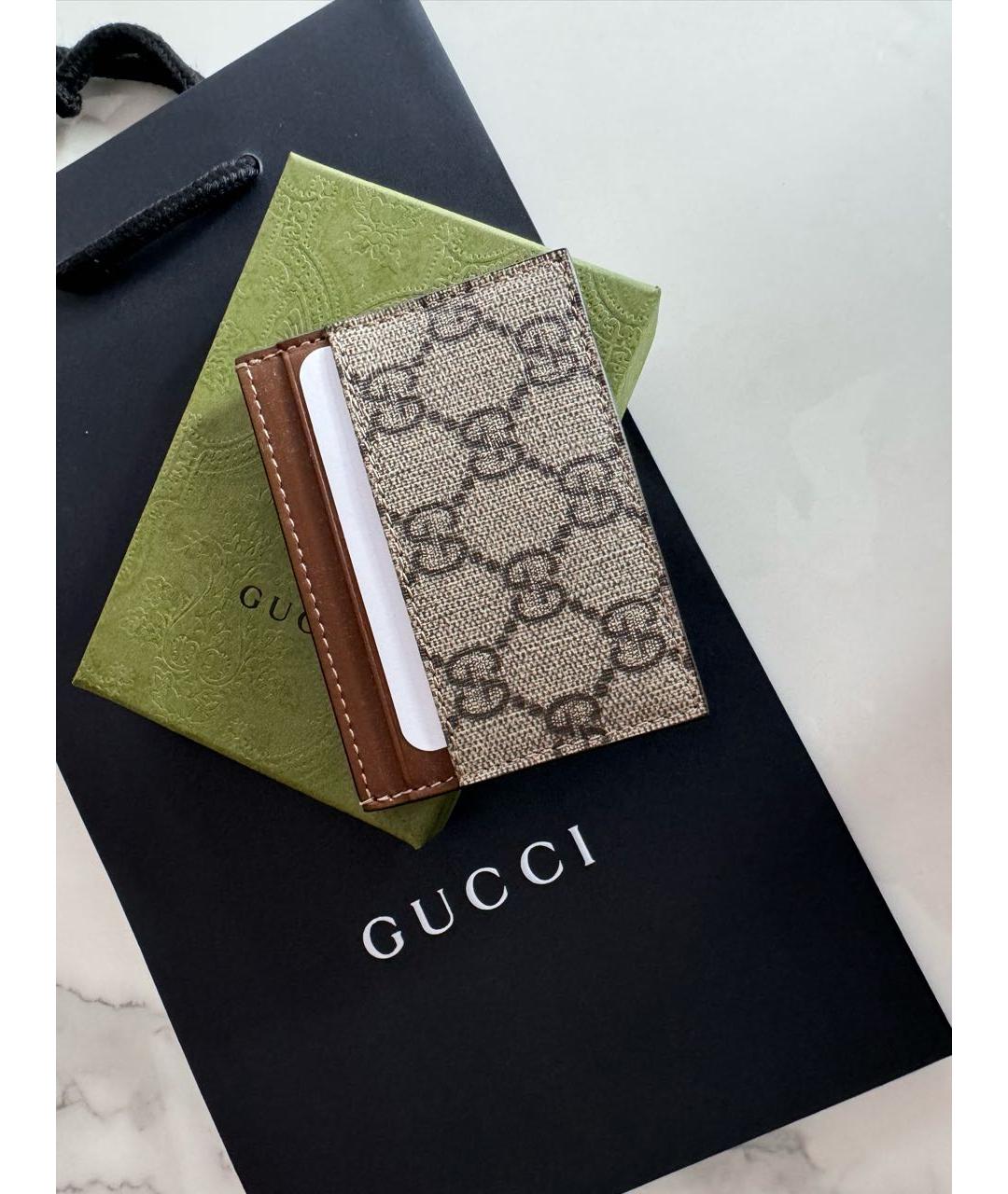 GUCCI Коричневый кардхолдер, фото 2