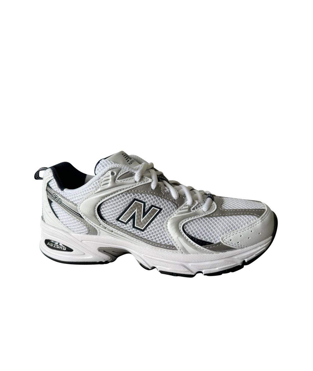 NEW BALANCE Белые текстильные кроссовки, фото 1