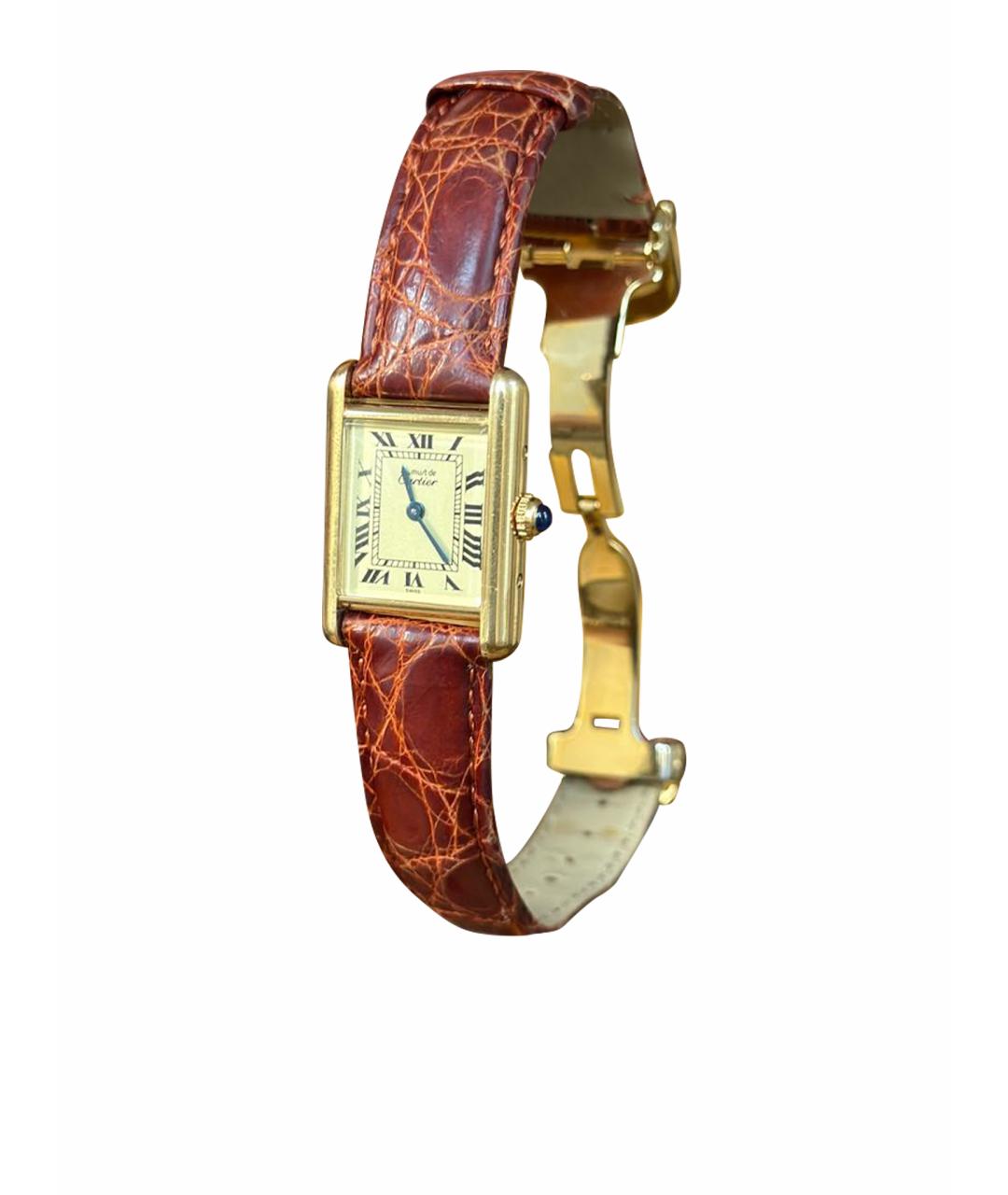 CARTIER Коричневые часы, фото 1