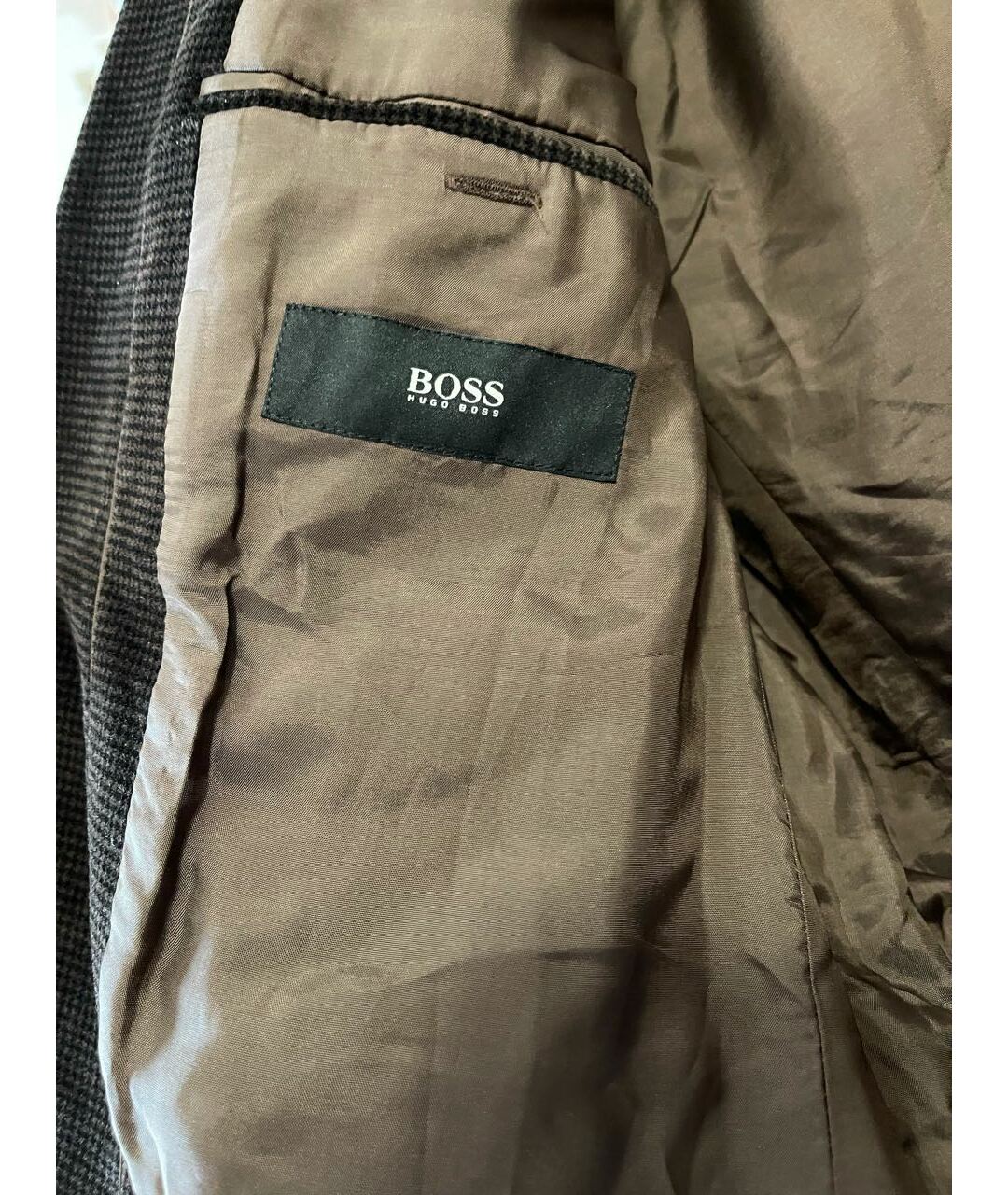 HUGO BOSS Коричневый велюровый пиджак, фото 6