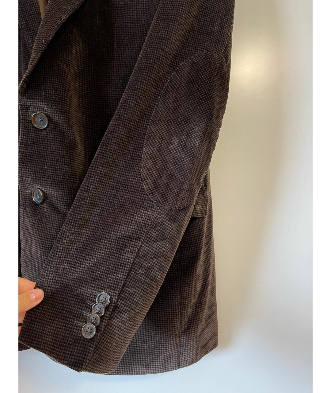 HUGO BOSS Коричневый велюровый пиджак, фото 3