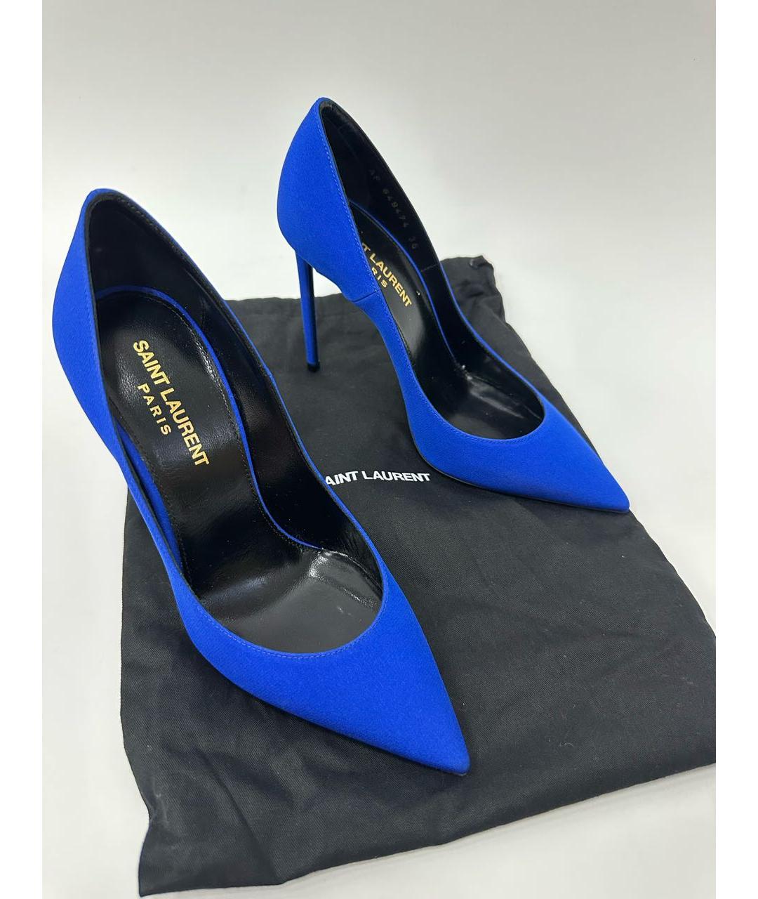 SAINT LAURENT Синие туфли, фото 7