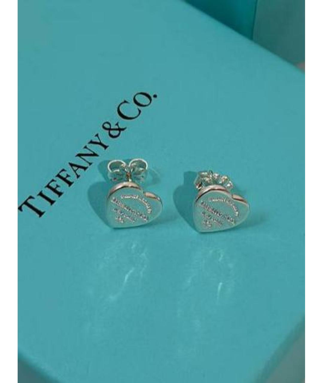 TIFFANY&CO Серебряные с серебряным покрытием серьги, фото 3