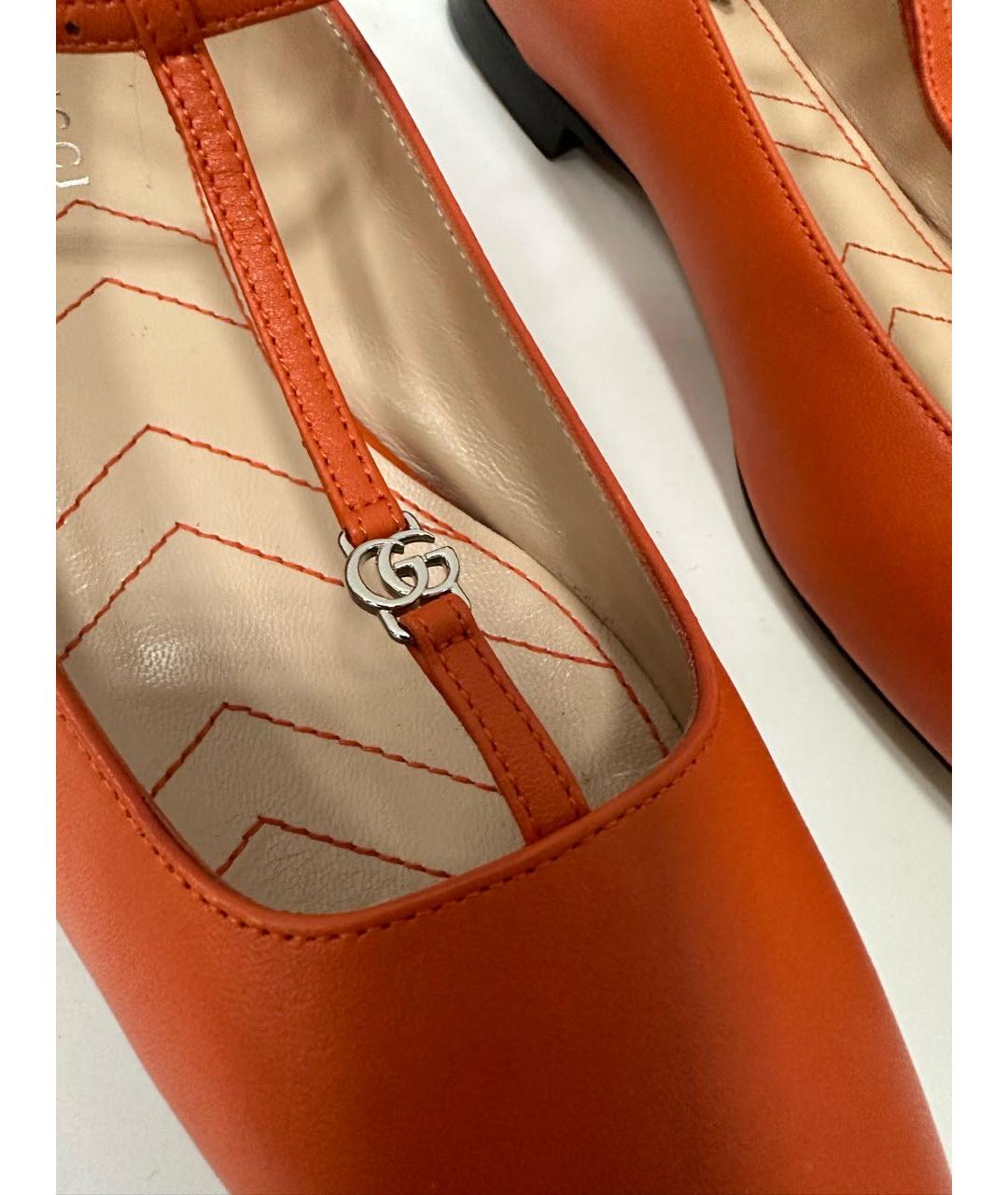 GUCCI Кожаные балетки, фото 7