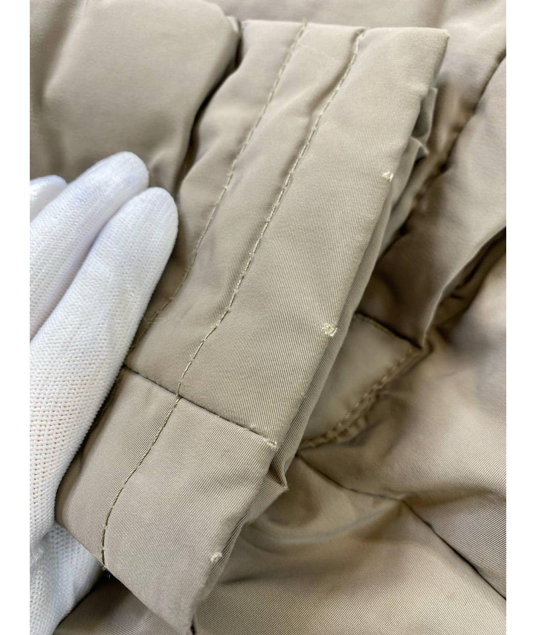 MONCLER Антрацитовый полиамидовый пуховик, фото 6