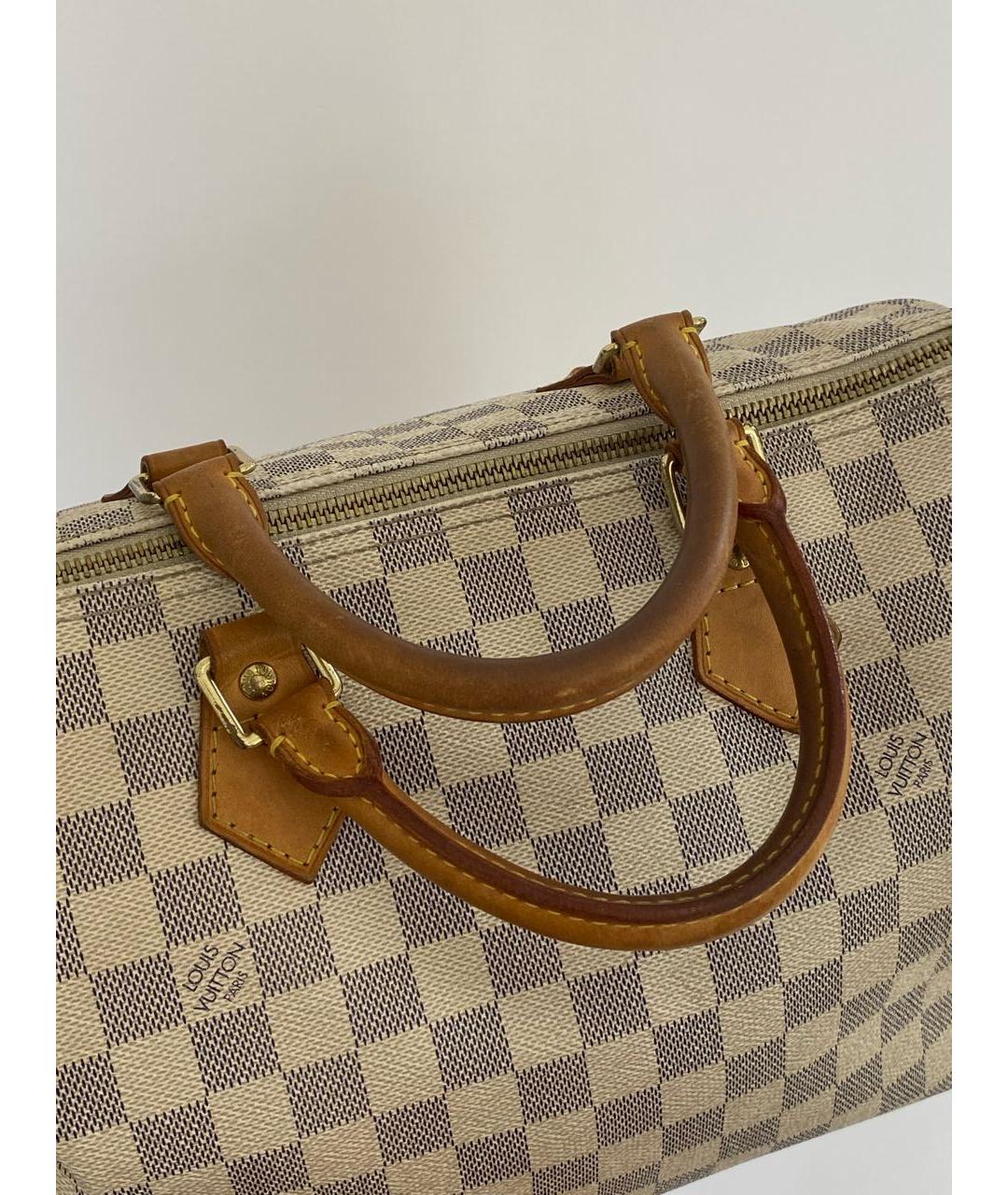 LOUIS VUITTON Белая сумка с короткими ручками, фото 6