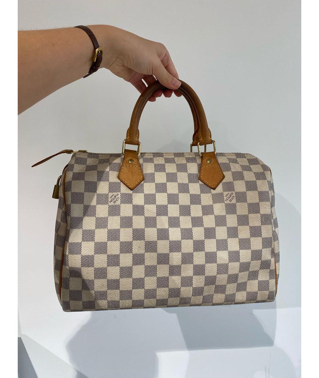 LOUIS VUITTON Белая сумка с короткими ручками, фото 7