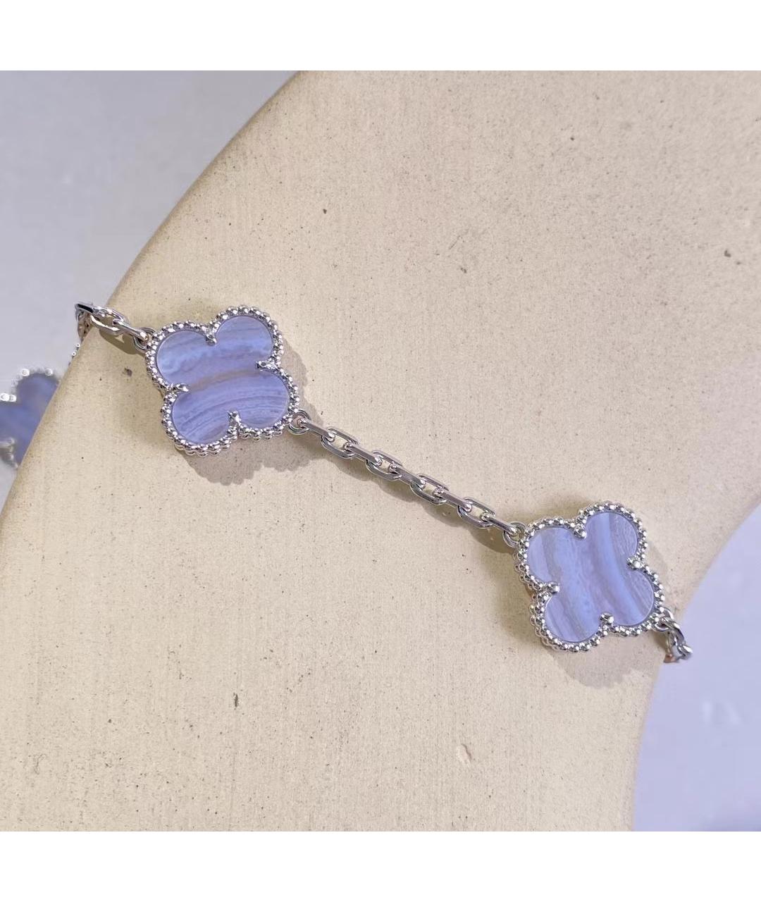 VAN CLEEF & ARPELS Фиолетовый браслет из белого золота, фото 3