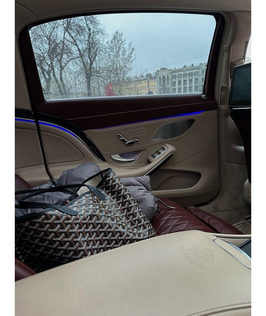 GOYARD Черная кожаная сумка тоут, фото 3