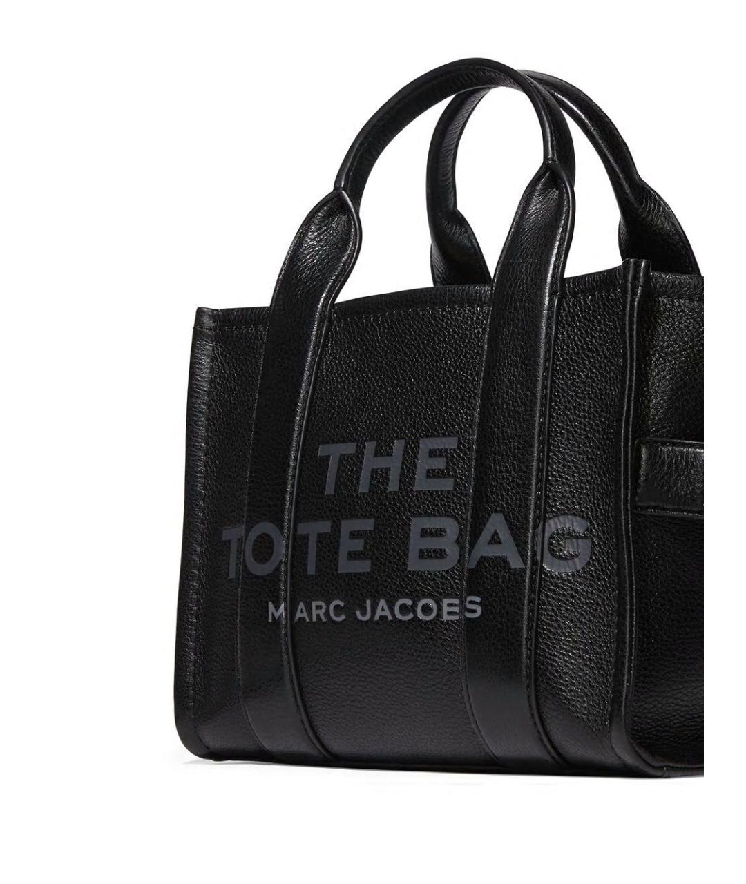 MARC JACOBS Черная кожаная сумка тоут, фото 4