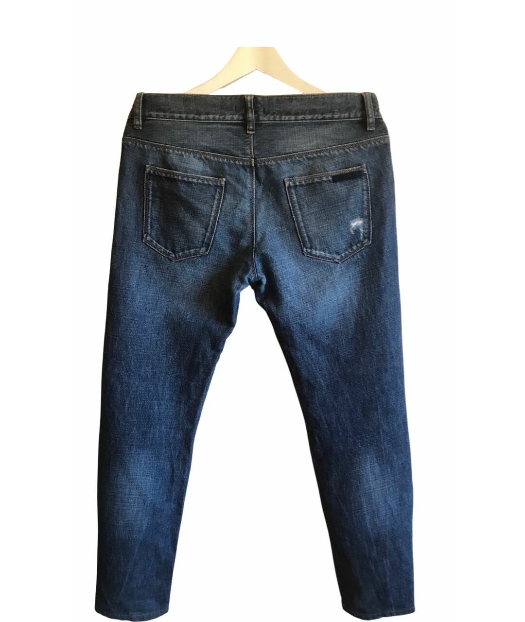 PRADA Темно-синие хлопковые джинсы скинни, фото 2