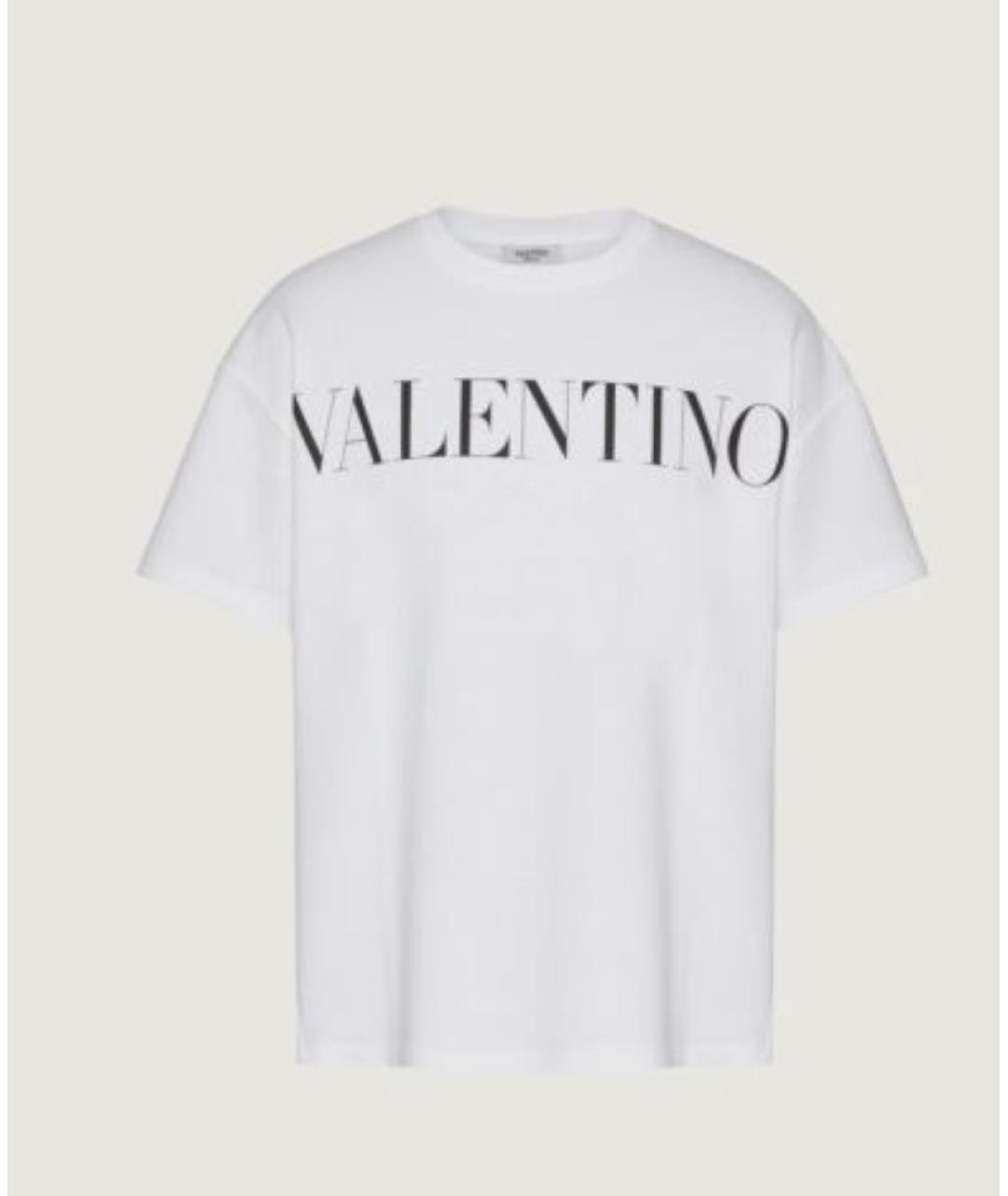 VALENTINO Белая хлопковая футболка, фото 6