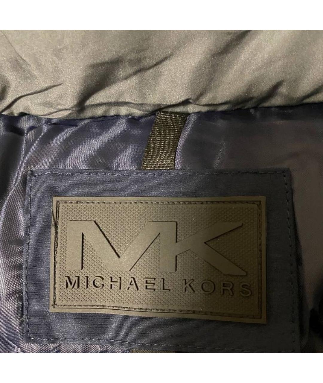 MICHAEL KORS Темно-синяя полиэстеровая парка, фото 7