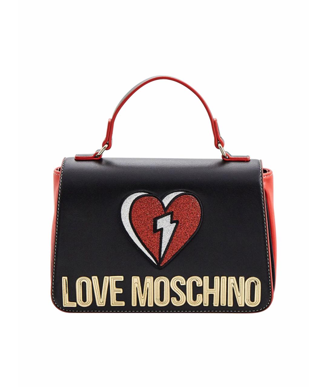 LOVE MOSCHINO Черная сумка через плечо из искусственной кожи, фото 1