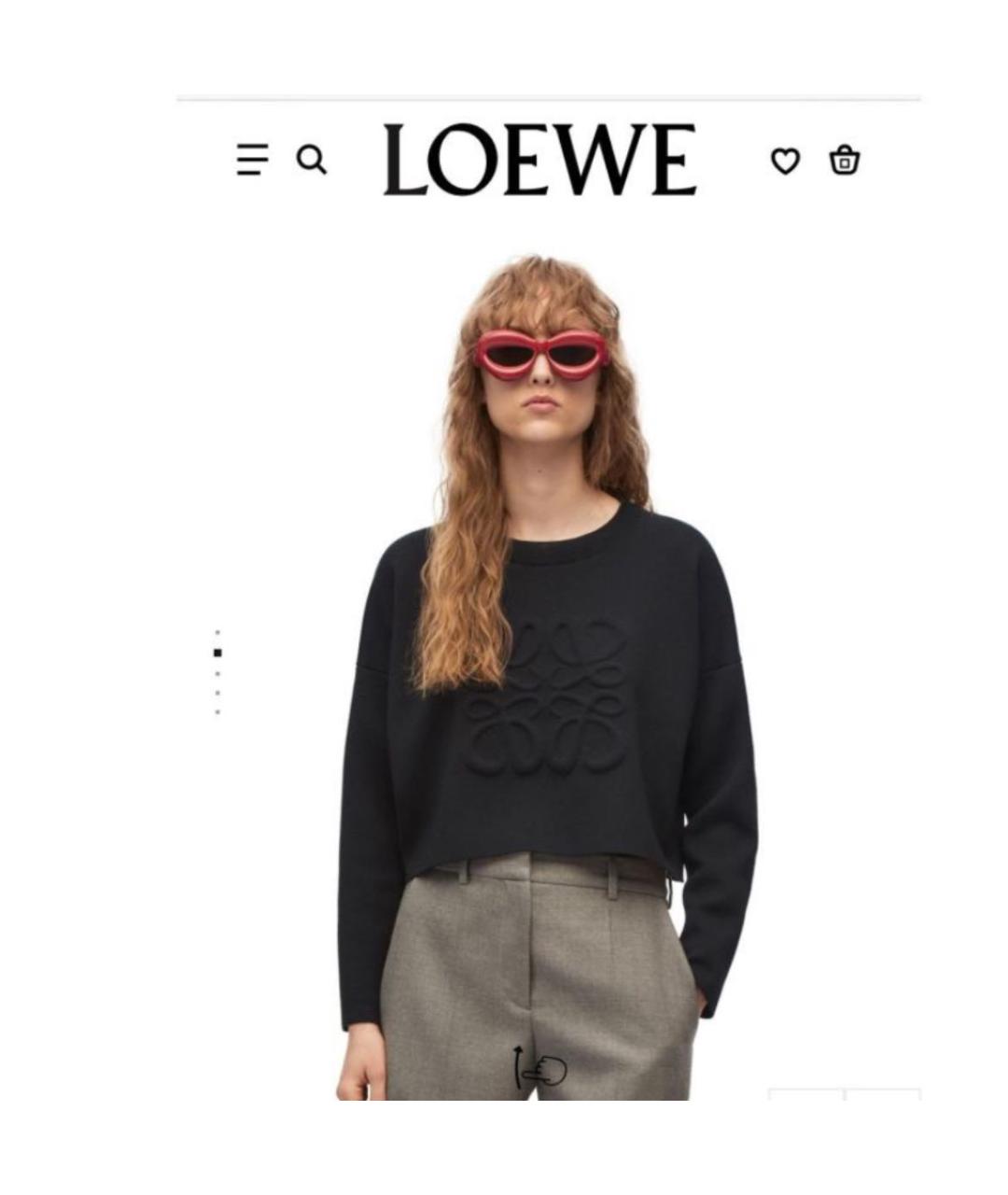 LOEWE Черный джемпер / свитер, фото 2