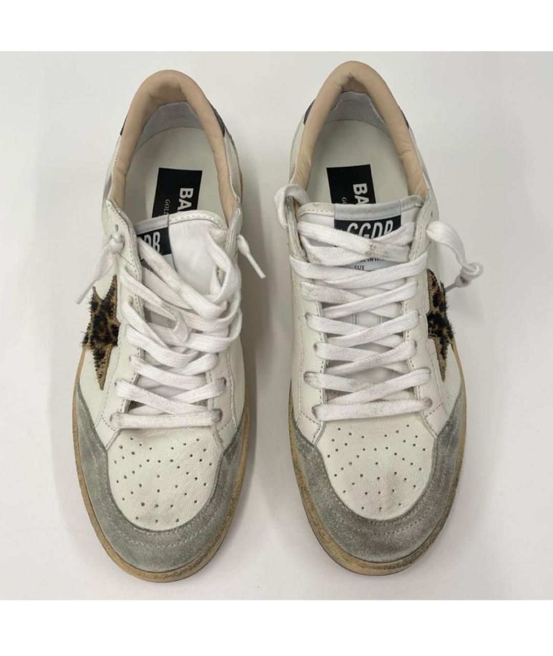 GOLDEN GOOSE DELUXE BRAND Белые кожаные кеды, фото 2