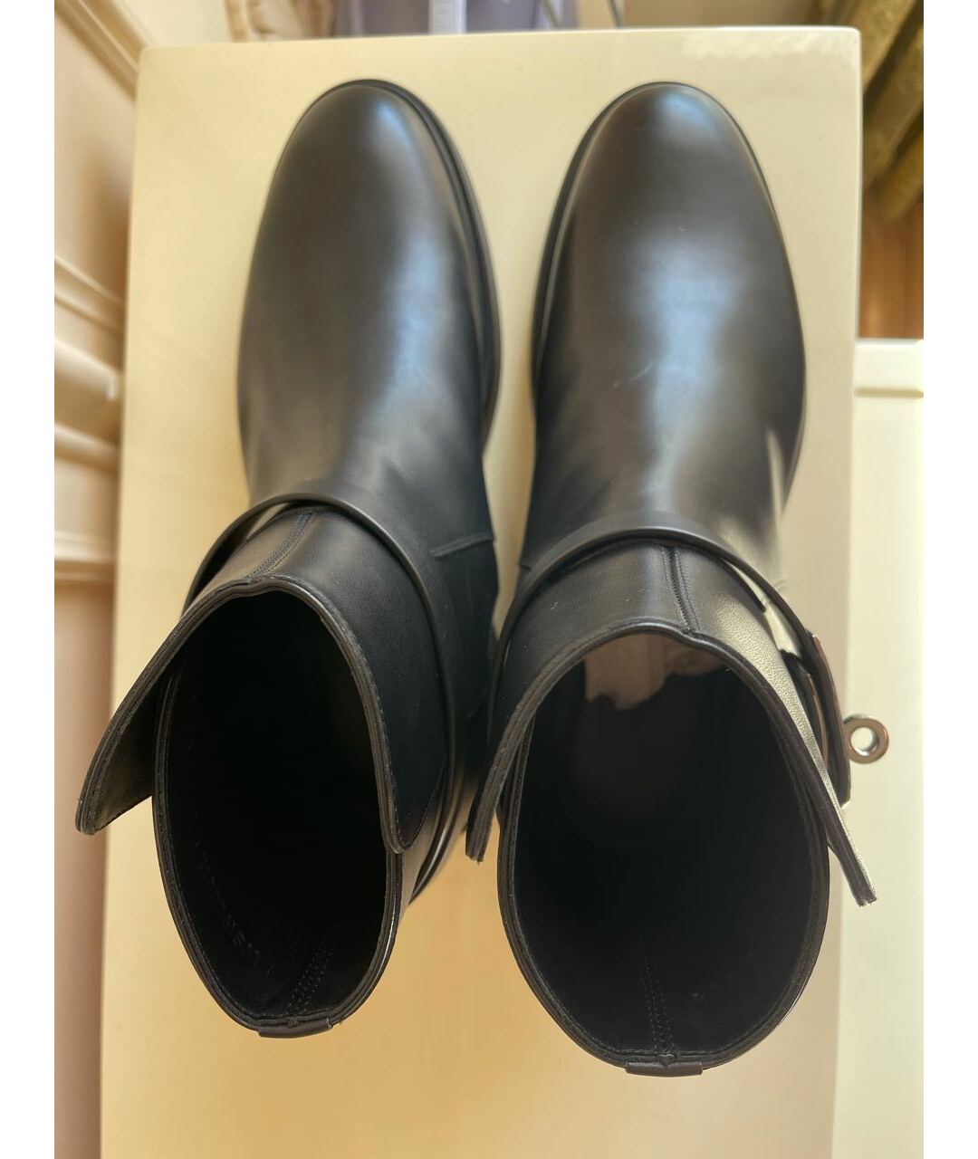 HERMES PRE-OWNED Черные кожаные ботинки, фото 3