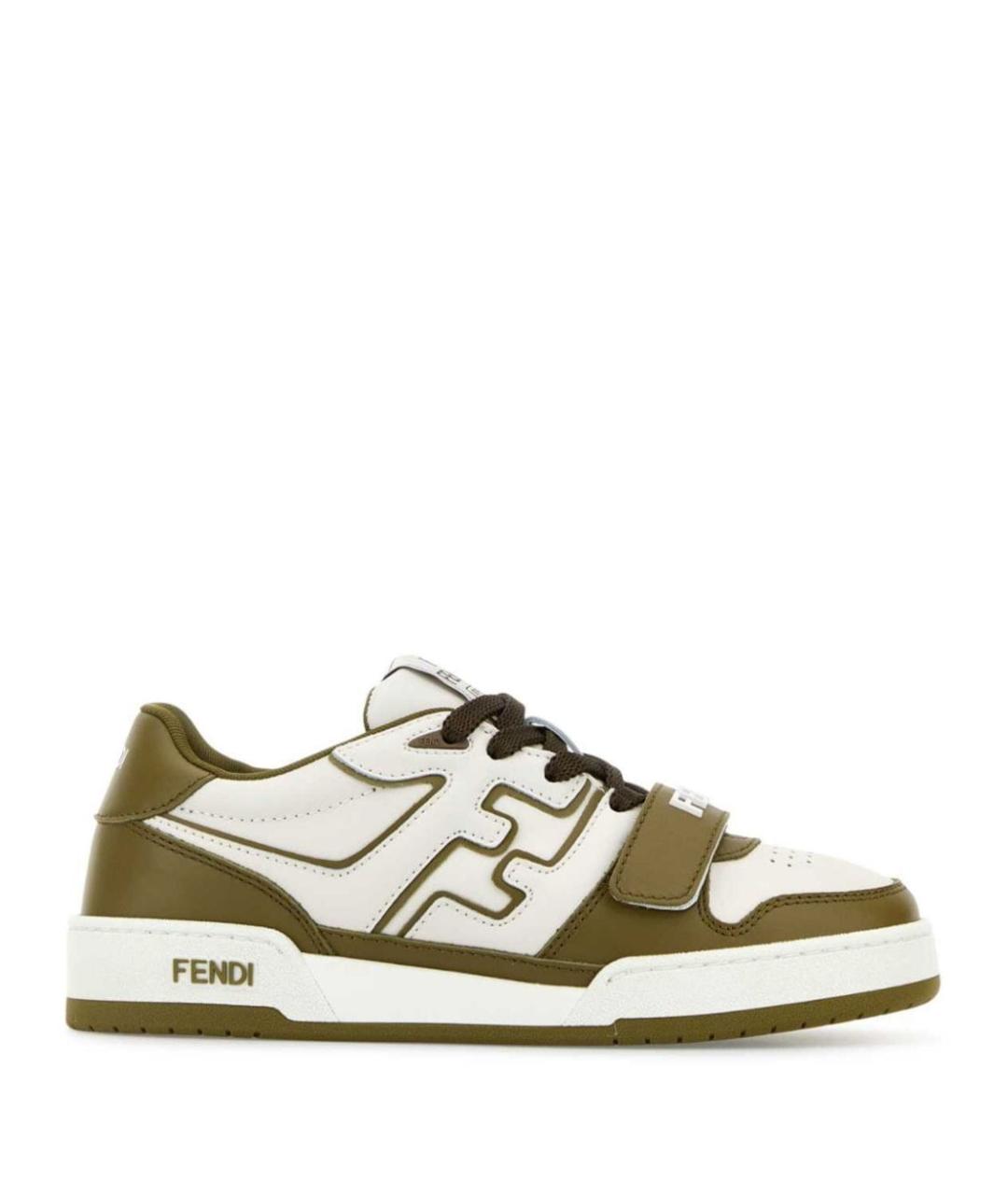 FENDI Мульти кожаные кеды, фото 1