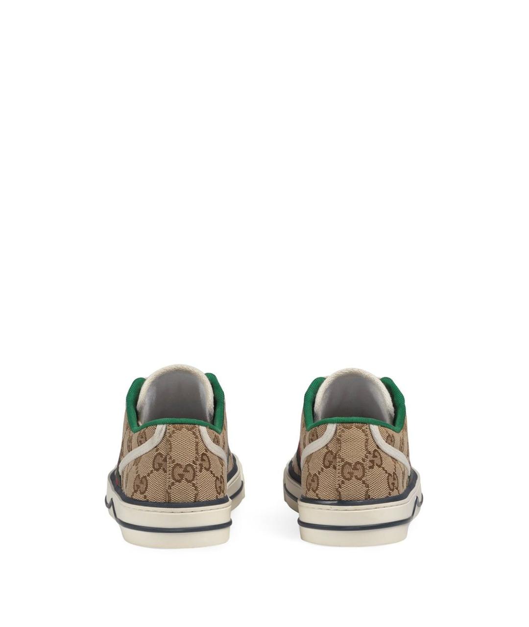 GUCCI Бежевые текстильные кеды, фото 3