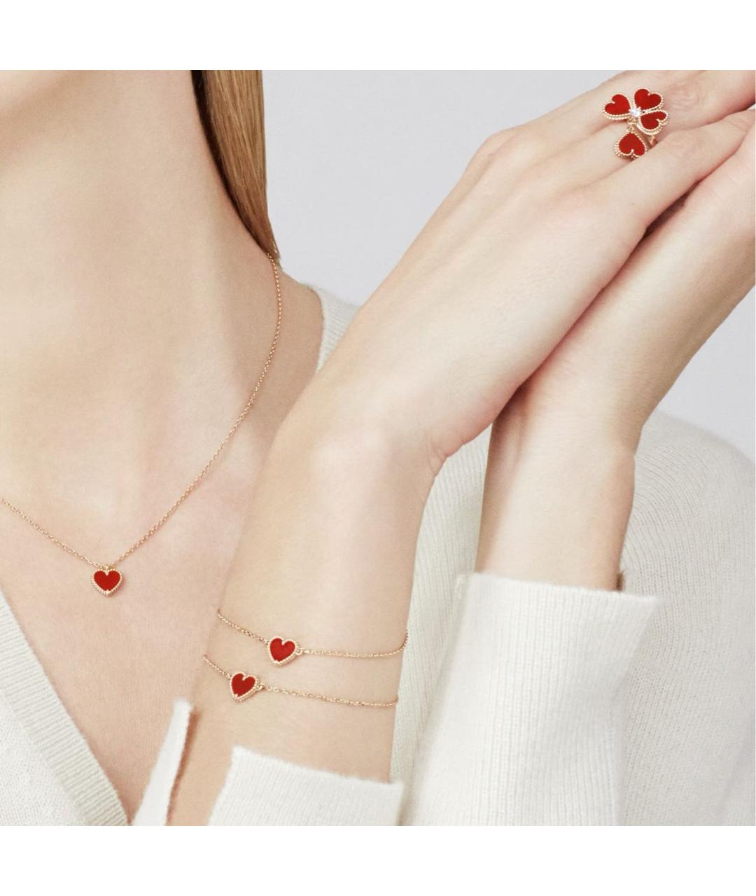 VAN CLEEF & ARPELS Красная подвеска из желтого золота, фото 3