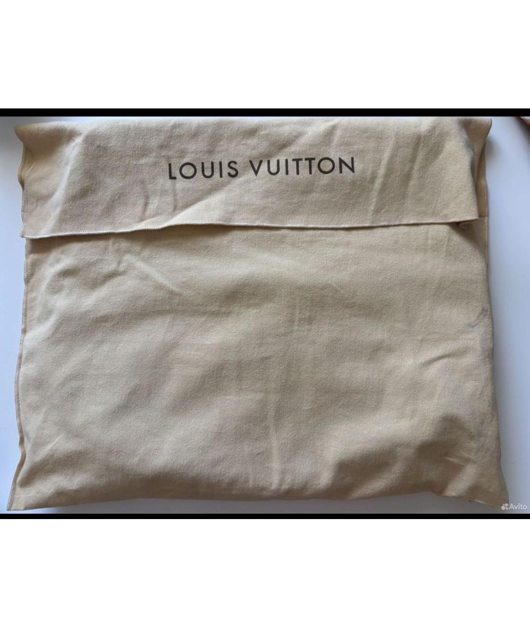 LOUIS VUITTON Темно-синяя жаккардовая сумка через плечо, фото 5