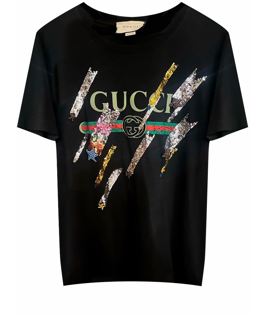 GUCCI Черная футболка, фото 1