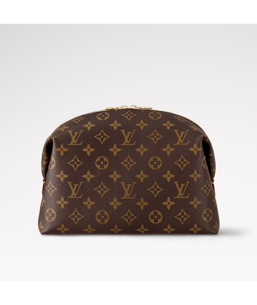 LOUIS VUITTON Коричневая косметичка, фото 3