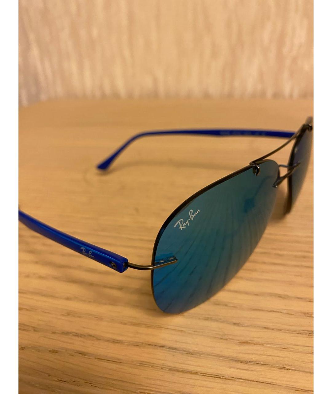 RAY BAN Синие пластиковые солнцезащитные очки, фото 2