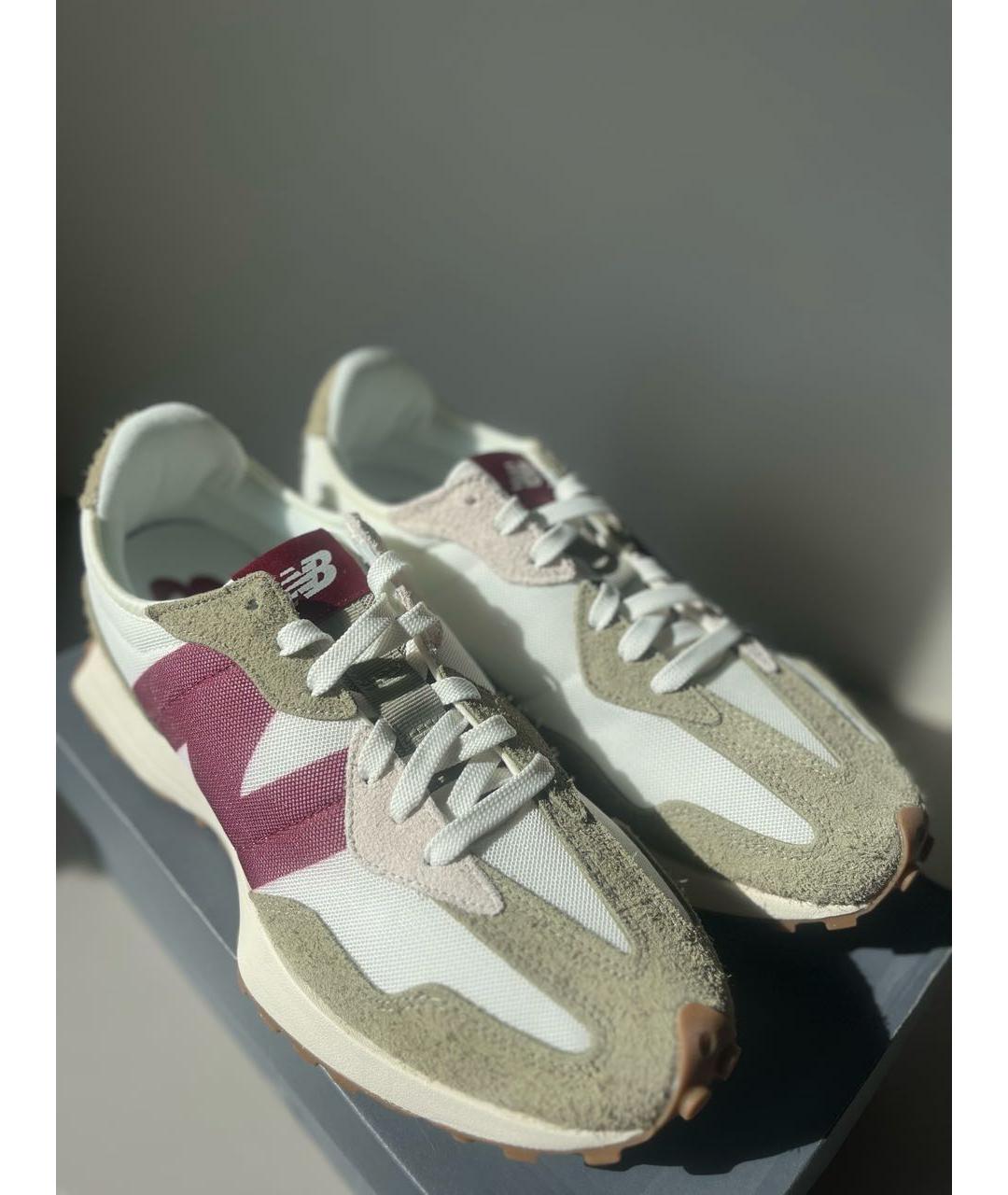 NEW BALANCE Зеленые замшевые низкие кроссовки / кеды, фото 3