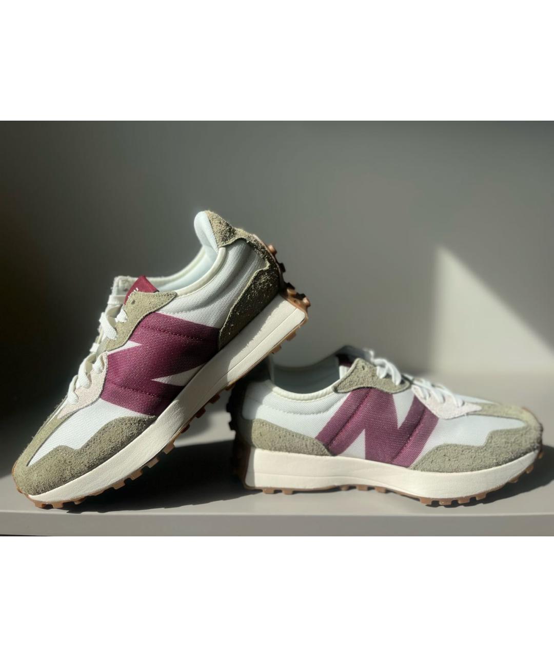 NEW BALANCE Зеленые замшевые низкие кроссовки / кеды, фото 2