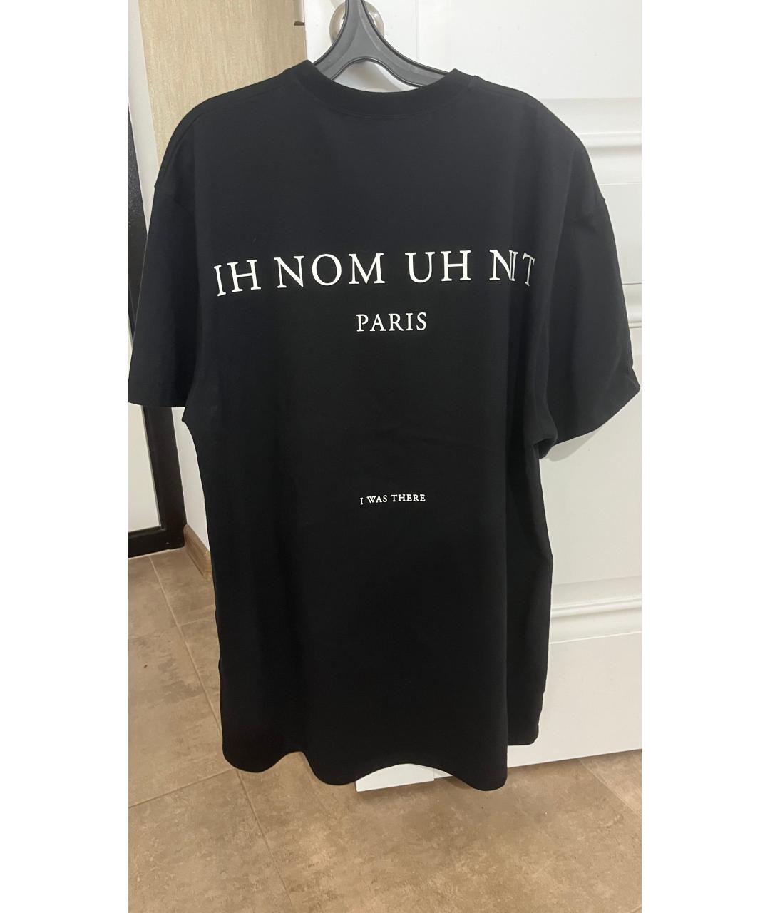 IH NOM UH NIT Paris Черная хлопковая футболка, фото 2