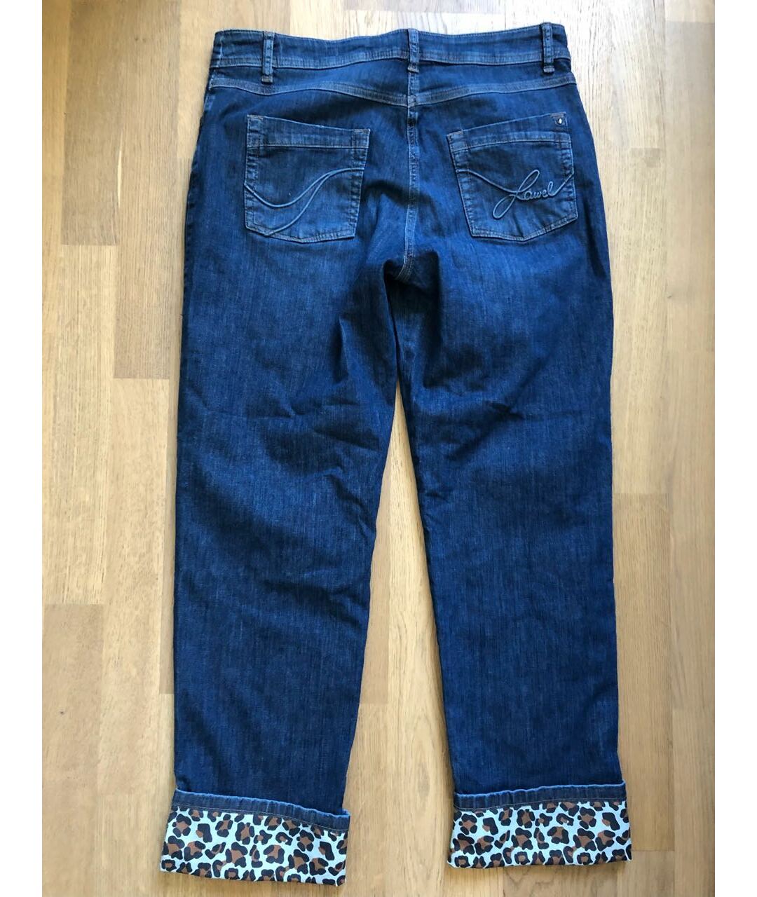 LAUREL Синие хлопковые прямые джинсы, фото 2