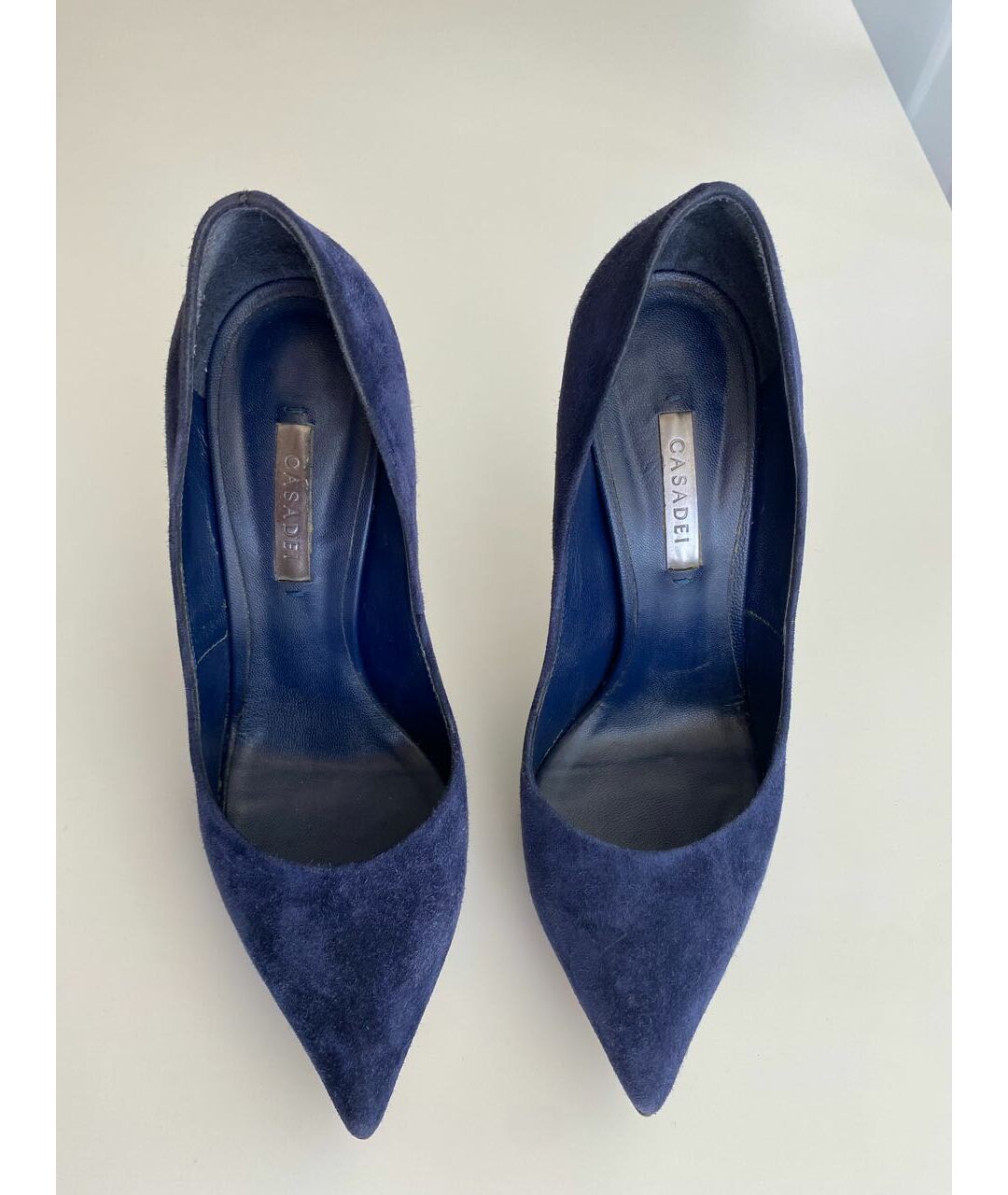 CASADEI Темно-синие замшевые туфли, фото 2