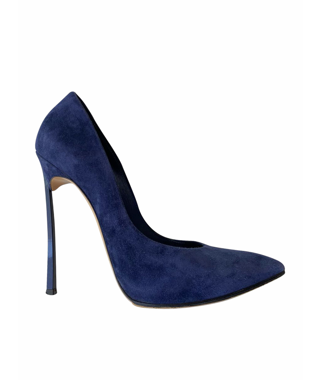 CASADEI Темно-синие замшевые туфли, фото 1