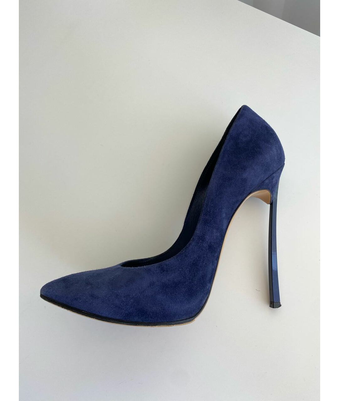 CASADEI Темно-синие замшевые туфли, фото 7