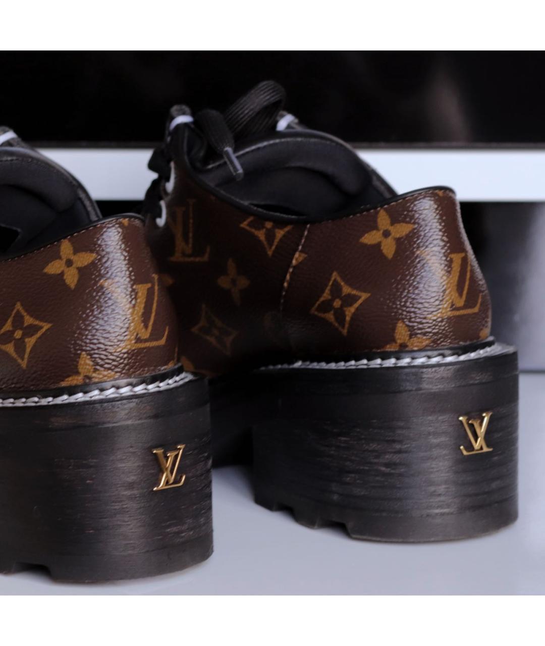 LOUIS VUITTON Коричневые кожаные брогги и оксфорды, фото 6