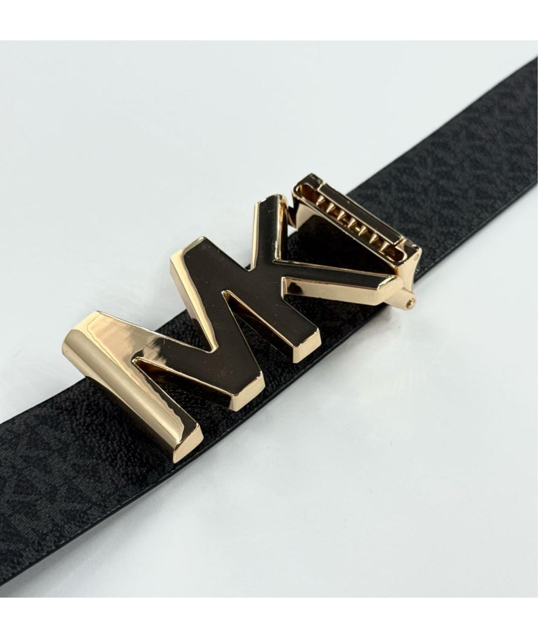 MICHAEL KORS Черный кожаный ремень, фото 7