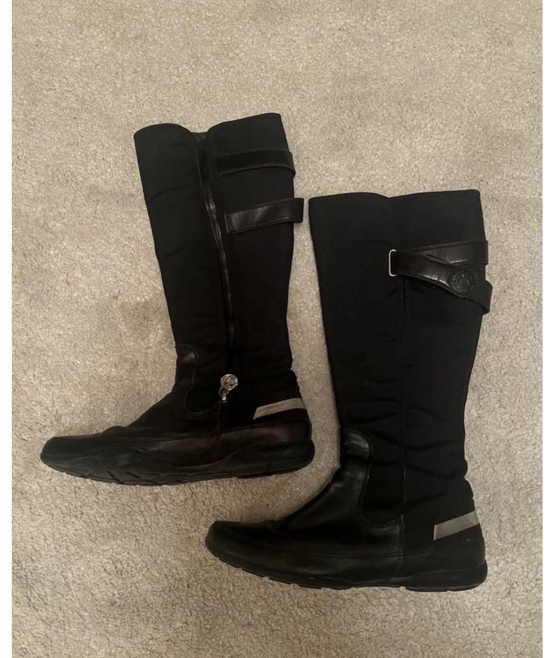 BALLY Черные кожаные сапоги, фото 2