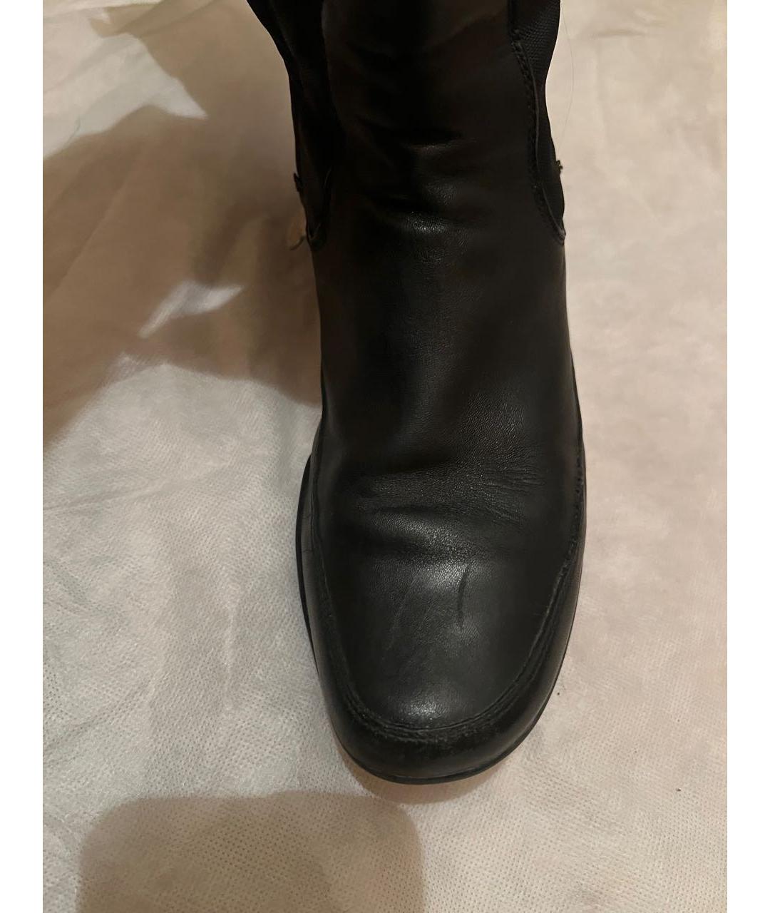 BALLY Черные кожаные сапоги, фото 3