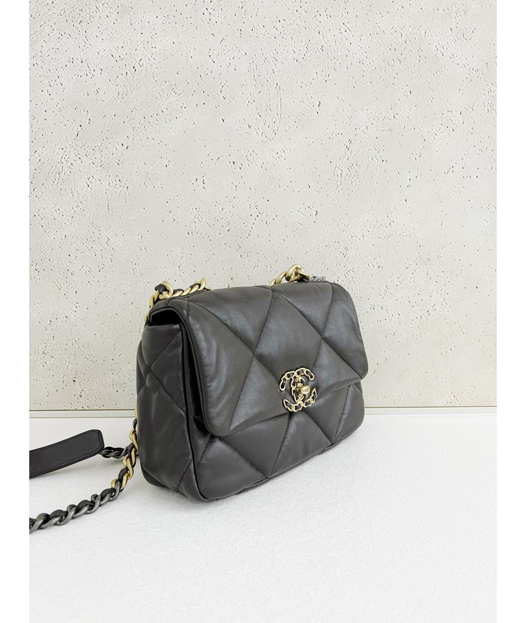CHANEL Коричневая кожаная сумка через плечо, фото 2
