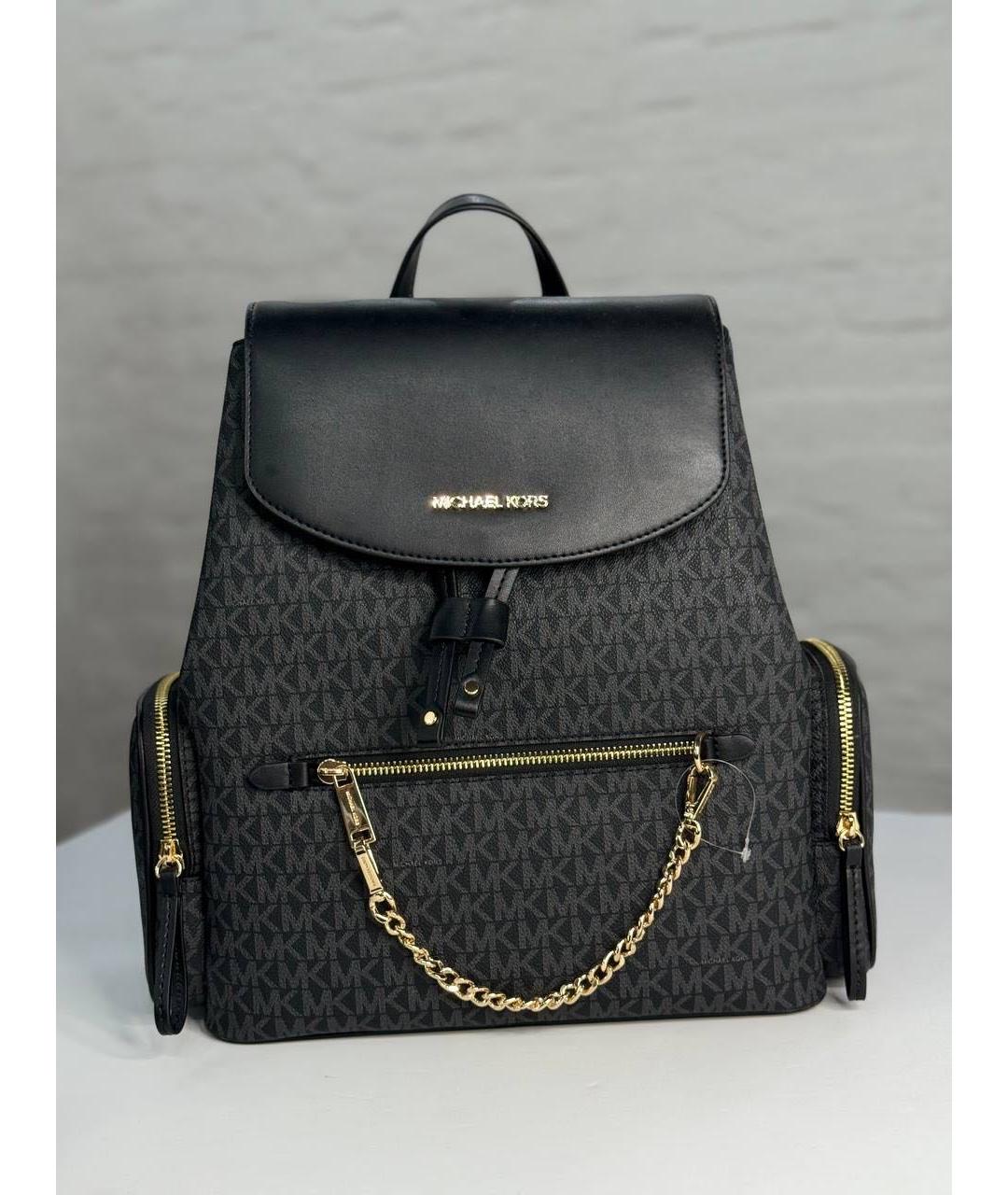 MICHAEL KORS Черный кожаный рюкзак, фото 2